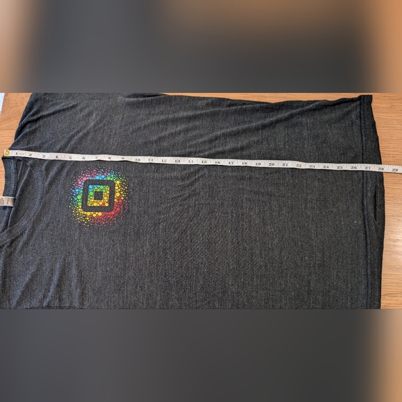 Square Cash App Corporate Pride Rainbow Dark Gray Tee in Medium - Picture 11 of 13